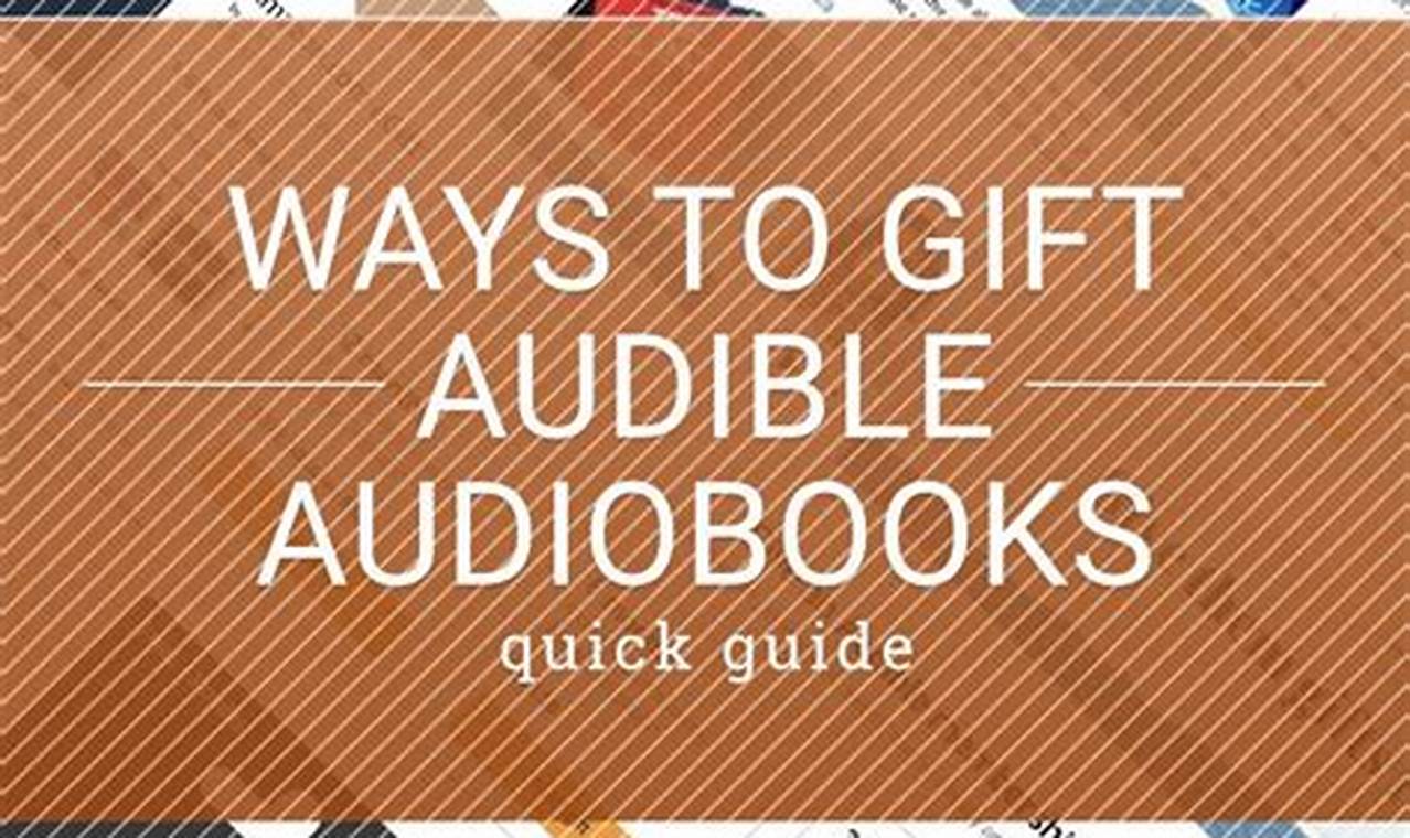 how to gift a book on audible