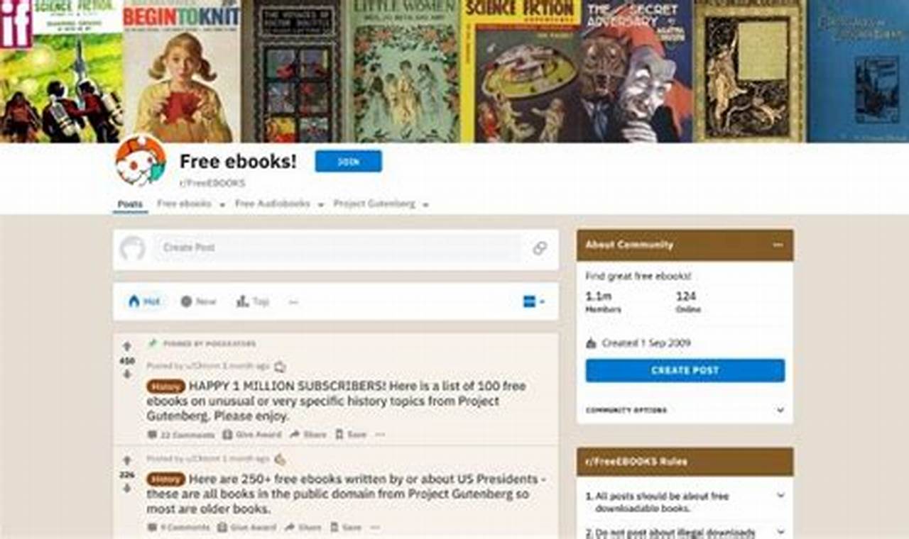 free books reddit