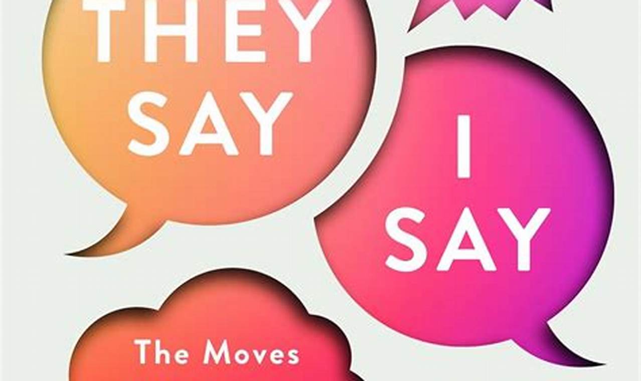 they say i say full book