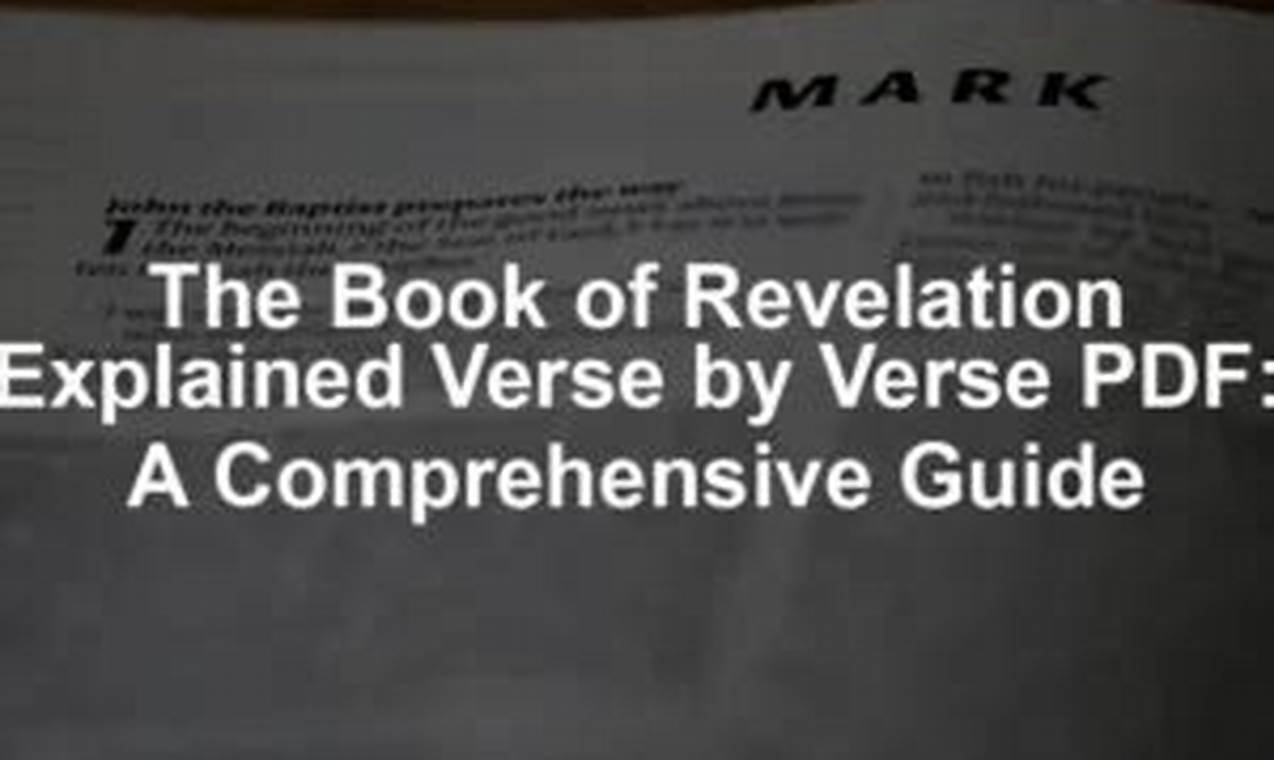 the book of revelation explained verse by verse
