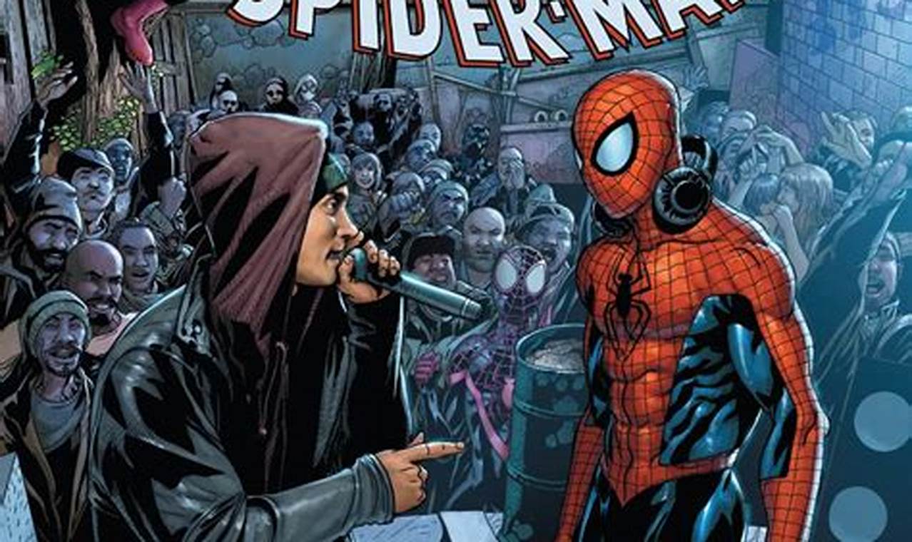 eminem spider man comic book