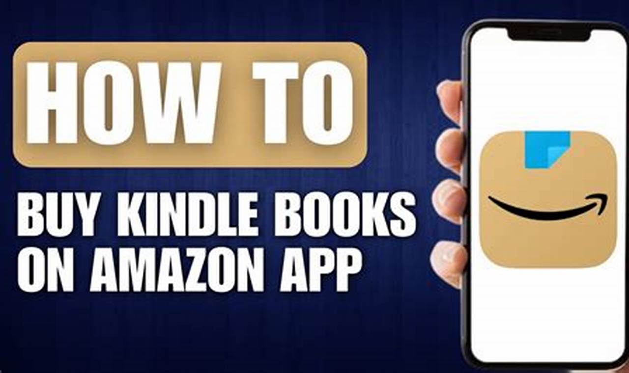 how to buy books on kindle app