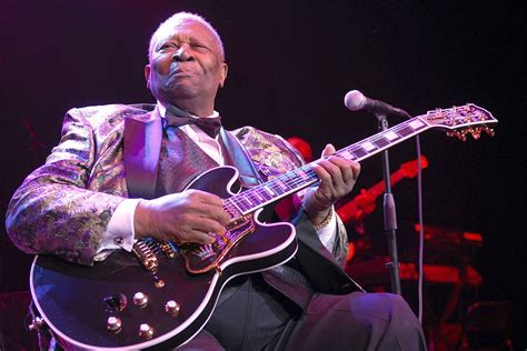 B.B. King playing guitar