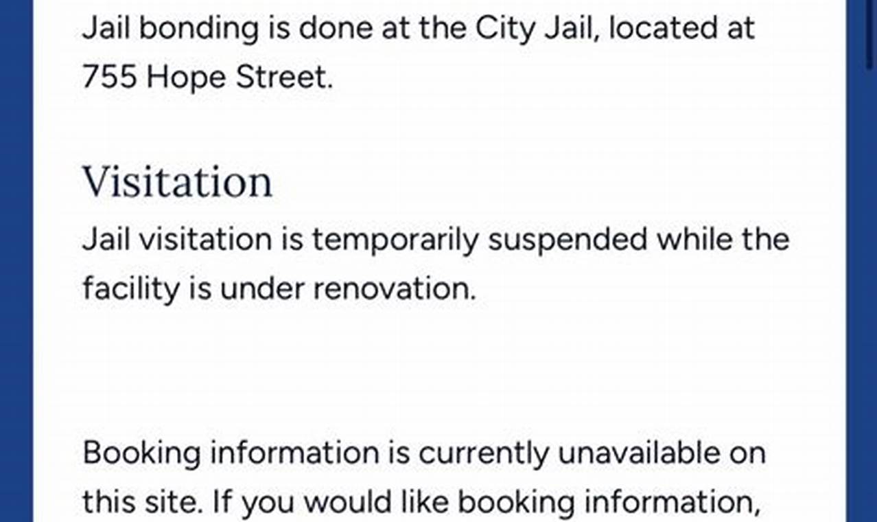 city jail booking